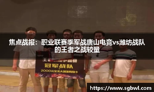 焦点战报：职业联赛季军战唐山电竞vs潍坊战队的王者之战较量